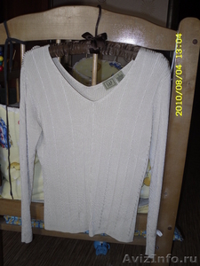 Продам женскую блузу белого цвета, размер 46 - Изображение #1, Объявление #62290
