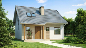 Дом с двускатной крышей, подходящий, также, для небольшого участка - Изображение #2, Объявление #902442